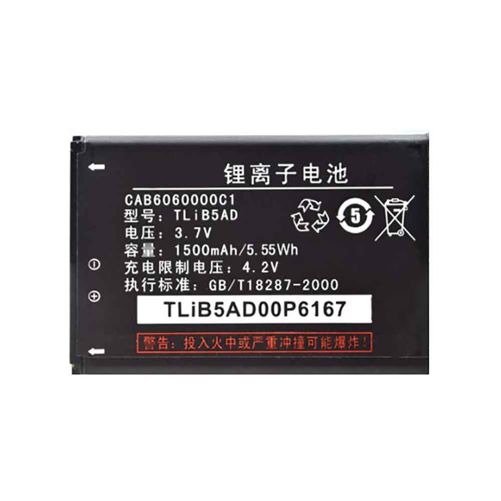 Batería para TCL P501M-P502U-P316LP302U-TLI018K7-tcl-TLiB5AD